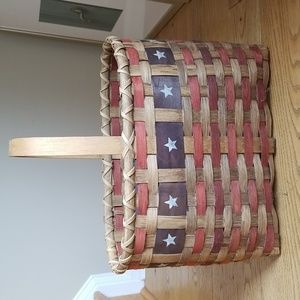 Large handmade patriotic basket